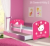 Slika Dječji krevet ACMA s motivom, bočna roza + ladica 140x70 cm - 16 Sweet Kitty 2