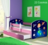 Slika Dječji krevet ACMA s motivom, bočna roza + ladica 140x70 cm - 22 Cosmos