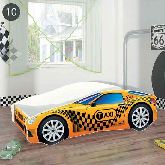 Slika Dječji krevet ACMA Auto 140x70 cm - 10 Taxi