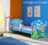 Slika Dječji krevet ACMA s motivom, bočna plava 140x70 cm  - 32 Knight