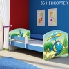 Slika Dječji krevet ACMA s motivom, bočna plava 140x70 cm  - 35 Helikopter