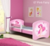Slika Dječji krevet ACMA s motivom, bočna roza 140x70 cm - 07 Pink Fairy 