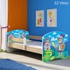 Slika Dječji krevet ACMA s motivom, bočna sonoma 140x70 cm - 32 Knight