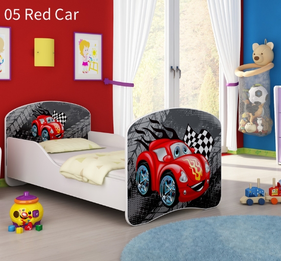Slika Dječji krevet ACMA s motivom 140x70 cm - 05 Red Car