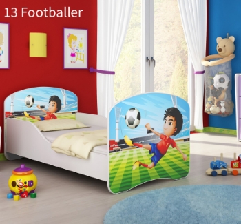 Slika Dječji krevet ACMA s motivom 140x70 cm - 13 Footballer