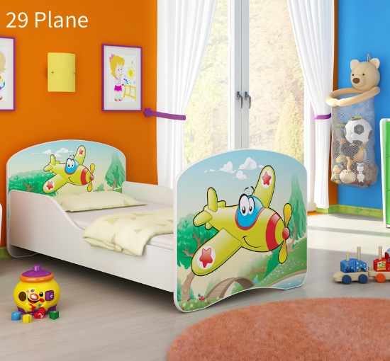 Slika Dječji krevet ACMA s motivom 140x70 cm - 29 Aeroplane