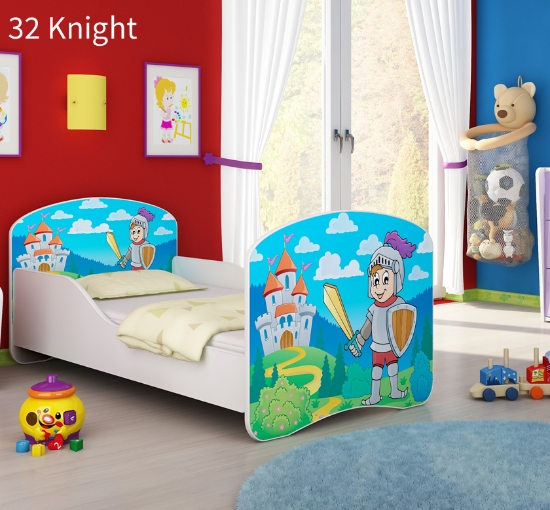 Slika Dječji krevet ACMA s motivom 140x70 cm - 32 Knight