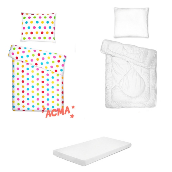 Slika Posteljina set 5 elemenata za krevet 160x80 cm - Uzorak 05