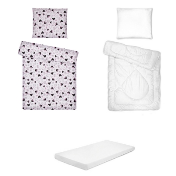 Slika Posteljina set 5 elemenata za krevet 160x80 cm - Uzorak 32