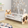 Slika Dječji krevet ACMA Animals, bočna bijela 140x70 cm - 04 Pas