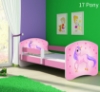 Slika Dječji krevet ACMA s motivom, bočna roza 140x70 cm - 17 Pony