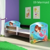 Slika Dječji krevet ACMA s motivom, bočna wenge 160x80 cm - 09 Mermaid