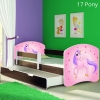 Slika Dječji krevet ACMA s motivom, bočna wenge + ladica 180x80 cm - 17 Pony