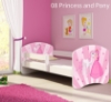 Slika Dječji krevet ACMA s motivom, bočna bijela 160x80 cm - 08 Princess with Pony