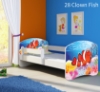 Slika Dječji krevet ACMA s motivom, bočna bijela 160x80 cm 28-clown-fish