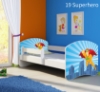 Slika Dječji krevet ACMA s motivom, bočna bijela 180x80 cm - 19 Superhero