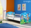Slika Dječji krevet ACMA s motivom, bočna bijela 180x80 cm - 32 Knight