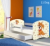Slika Dječji krevet ACMA s motivom, bočna bijela + ladica 160x80 cm - 11 Dog