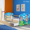 Slika Dječji krevet ACMA s motivom, bočna sonoma + ladica 180x80 cm 32-knight
