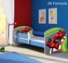 Slika Dječji krevet ACMA s motivom, bočna plava 160x80 cm - 06 Formula 1