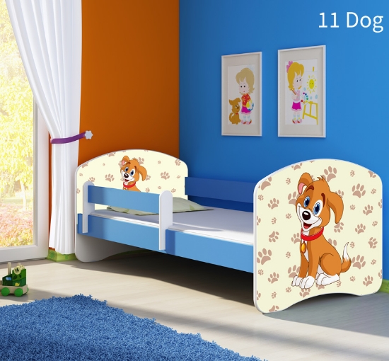 Slika Dječji krevet ACMA s motivom, bočna plava 180x80 cm - 11 Dog