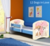 Slika Dječji krevet ACMA s motivom, bočna plava 180x80 cm - 12 Dogs in Love