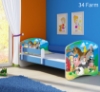 Slika Dječji krevet ACMA s motivom, bočna plava 180x80 cm - 34 Farm