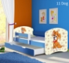 Slika Dječji krevet ACMA s motivom, bočna plava + ladica 160x80 cm - 11 Dog
