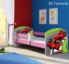 Slika Dječji krevet ACMA s motivom, bočna roza 180x80 cm - 06 Formula 1