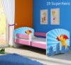 Slika Dječji krevet ACMA s motivom, bočna roza 180x80 cm - 19 Superhero