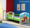 Slika Dječji krevet ACMA s motivom, bočna zelena 160x80 cm - 03 Racing Car