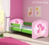 Slika Dječji krevet ACMA s motivom, bočna zelena 180x80 cm - 07 Pink Fairy 