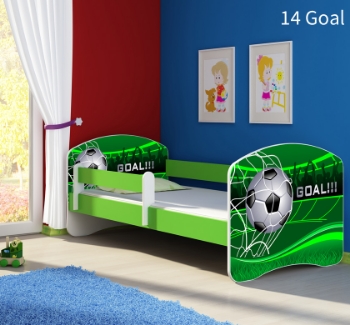 Slika Dječji krevet ACMA s motivom, bočna zelena 180x80 cm - 14 Goal