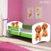 Slika Dječji krevet ACMA s motivom, bočna zelena 180x80 cm 39-psici