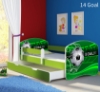 Slika Dječji krevet ACMA s motivom, bočna zelena + ladica 180x80 cm - 14 Goal