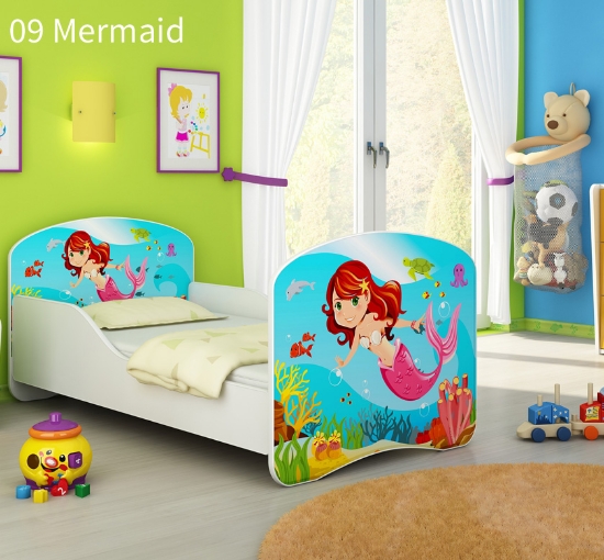 Slika Dječji krevet ACMA s motivom 160x80 cm - 09 Mermaid