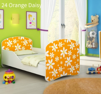 Slika Dječji krevet ACMA s motivom 160x80 cm - 24 Orange Daisy