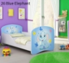 Slika Dječji krevet ACMA s motivom 160x80 cm - 26 Blue Elephant
