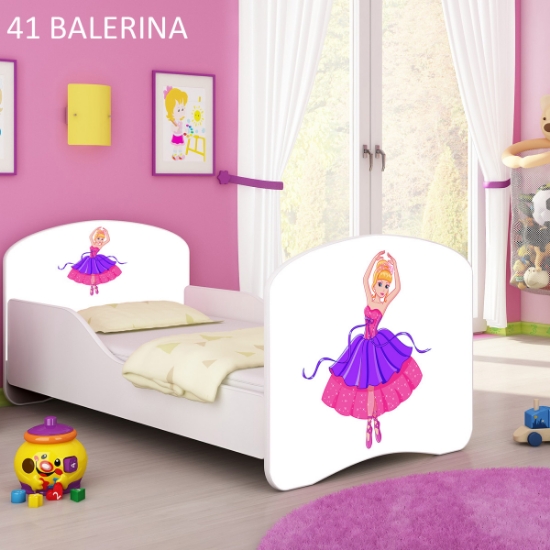 Slika Dječji krevet ACMA s motivom 160x80 cm - 41 Balerina
