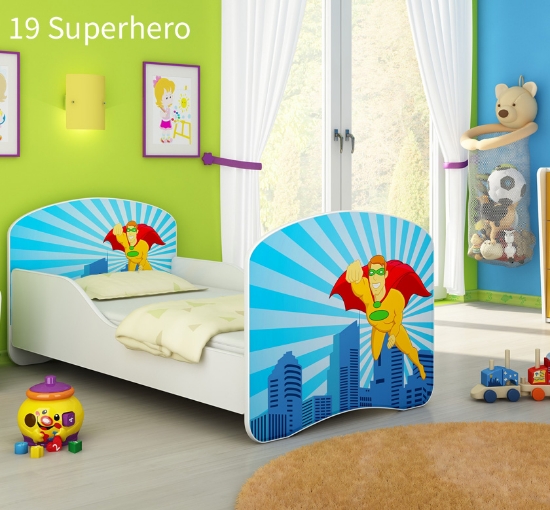 Slika Dječji krevet ACMA s motivom 180x80 cm - 19 Superhero