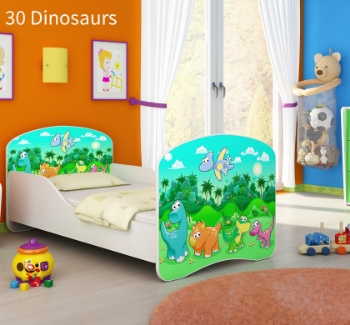Slika Dječji krevet ACMA s motivom 180x80 cm - 30 Dinosaurs