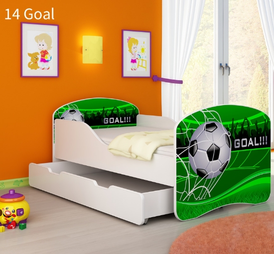 Slika Dječji krevet ACMA s motivom + ladica- 14 Goal