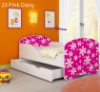 Slika Dječji krevet ACMA s motivom + ladica 180x80 cm 23-pink-daisy
