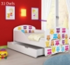 Slika Dječji krevet ACMA s motivom + ladica 180x80 cm 31-owls
