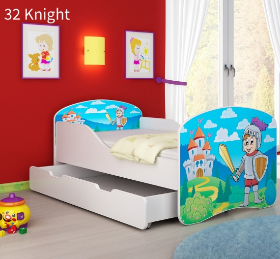 Slika Dječji krevet ACMA s motivom + ladica 180x80 cm 32-knight