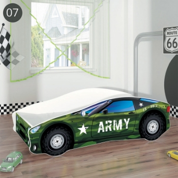 Slika Dječji krevet ACMA Auto 180x80 cm - 07 Vojska