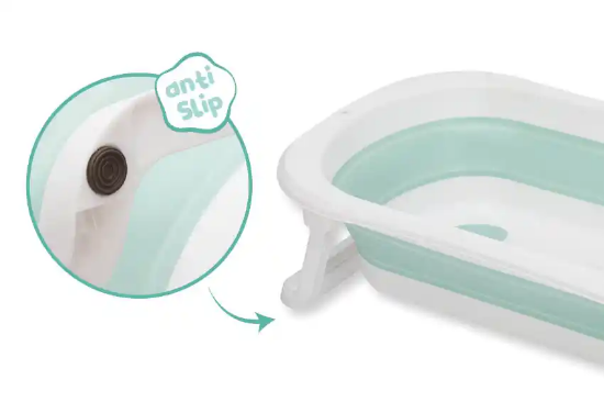 Slika Fillikid sklopiva kadica za bebe Orca, sage-white 