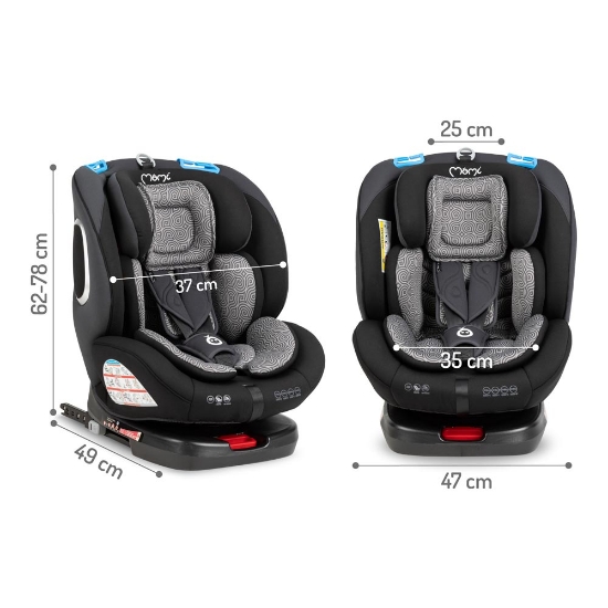 Slika Autosjedalica TORDI 360 siva (0-36 kg - Isofix) MoMi