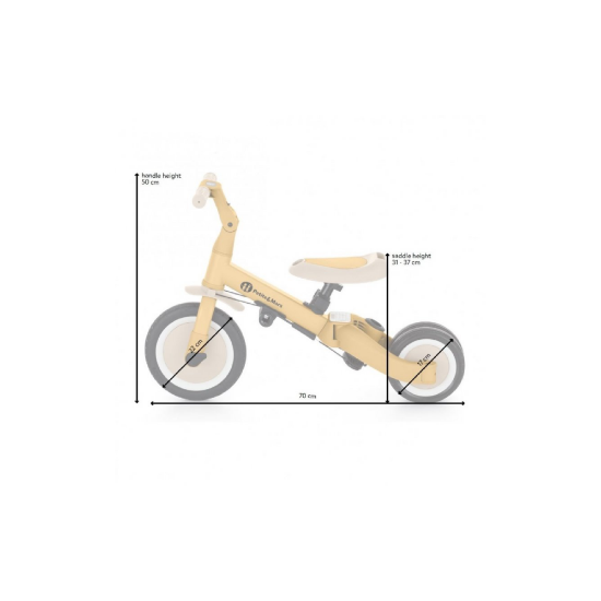 Slika Tricikl za djecu Turbo 5 u 1, Desert Sand PETITE&MARS