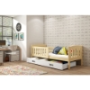 Slika BMS Kubus krevet + ladica 160 x 80 cm, PINE/bijela